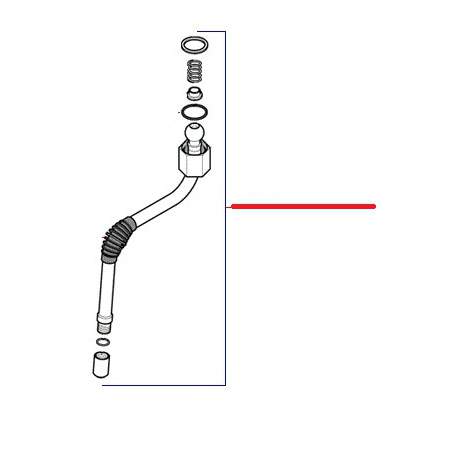 TUBE VAPEUR+PROTECTION C6/8/10 ORIGINE RANCILIO - EQ6521