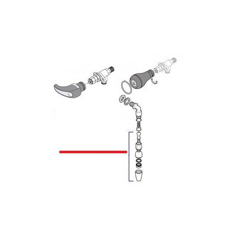 TUYAU EAU COMPLET C8/C10 INOX ORIGINE RANCILIO - EQ6524