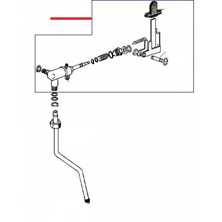 ROBINET VAPEUR COMPLET BETSY ORIGINE RANCILIO - EZQ655