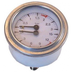 MANOMETER DOPPEL SKALA WHITE