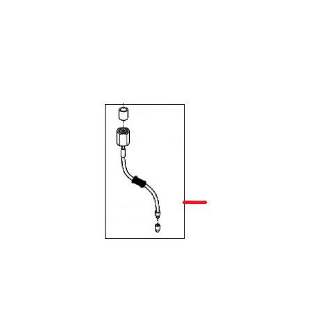 TUBO VAPORE COMPLETO INOX LUNGO - FZQ921