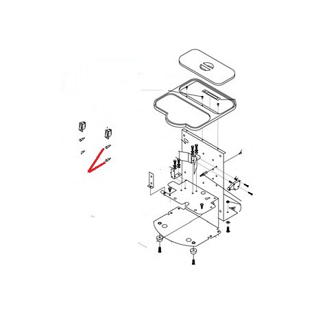 VOYANT LUMINEUX ROUGE ORIGINE SAN REMO - FNAQ789