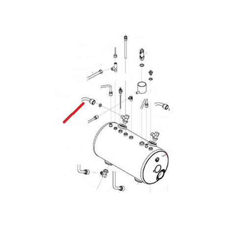 TUBE ECHANGEUR SUPERIEUR 2GR ORIGINE SAN REMO - FNAQ034