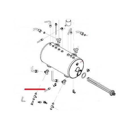 TUBE VIDANGE BOILER 2GR ORIGINE SAN REMO - FNAQ049