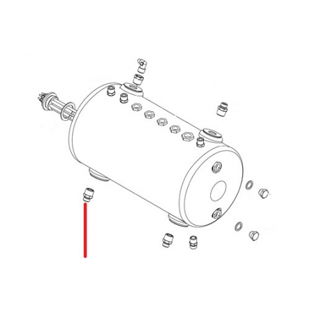 FITTING STRAIGHT 3/8 GENUINE SAN REMO