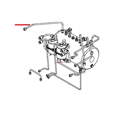 TUYAU VAPEUR GAUCHE TCS 2/3GR ORIGINE SAN REMO - FNAQ255