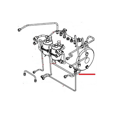 TUBE VIDANGE CHAUDIERE TCS 2GR ORIGINE SAN REMO - FNAQ251