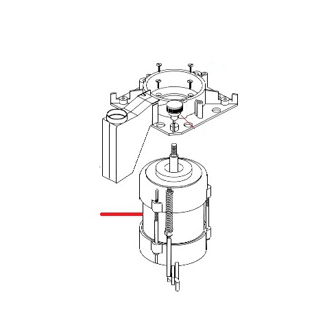 MOTEUR MOULIN MASTER 220V ORIGINE SIMONELLI - FQ473