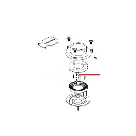 ECROU PORTE-MEULE ORIGINE SIMONELLI - FQ486