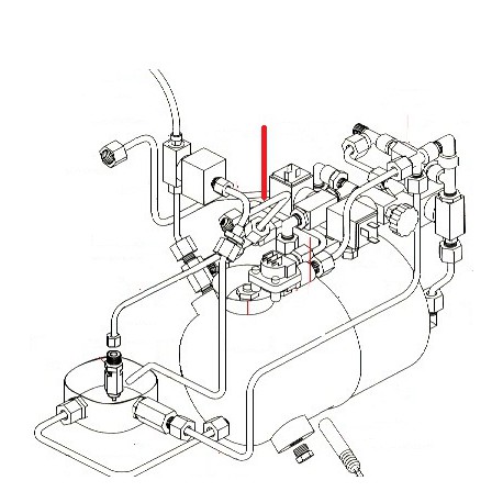 TUBE ROBINET VAPEUR MELANGEUR ORIGINE SIMONELLI - FQ6551