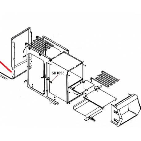 CARENAGE ARRIERE INFERIEUR ORIGINE SIMONELLI - FQ6516