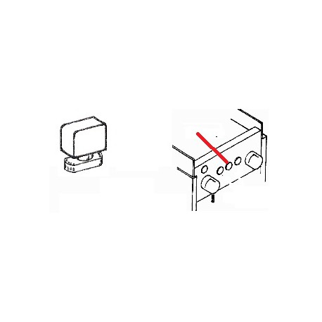 VOYANT ROUGE D25MM ORIGINE SIMONELLI - FQ6656