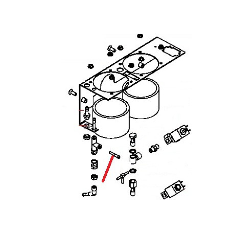 FITTING DOOR TUBE D4MM GENUINE SIMONELLI