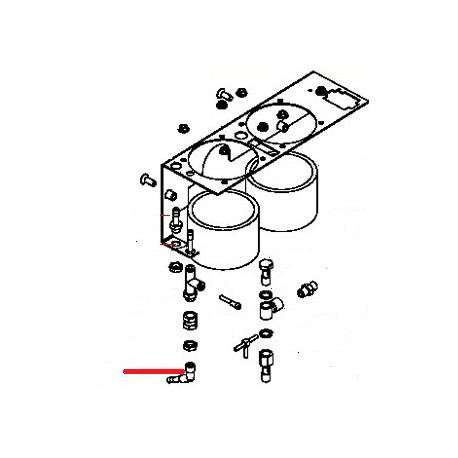 FITTING TUBE 1/8M GENUINE SIMONELLI