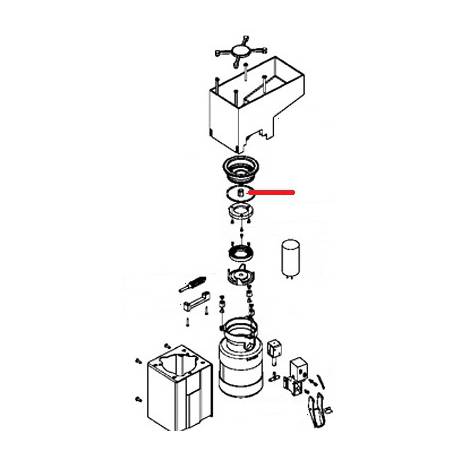 ECROU BLOCAGE MEULE ORIGINE SIMONELLI - FQ6045