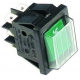 REVERSER BIPOLAR SEALED 16A 250V 30X22MM TÂ°120Â° GREEN - TIQ79831