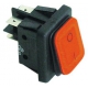 INTERUPTOR 30X22MM LIGHT 0-1 230V 16A RED CONNECTION - TIQ79832