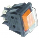 INTERRUPTOR 30X22MM LUZ CON CAPO 230V 16A AMARILLO - TIQ79834