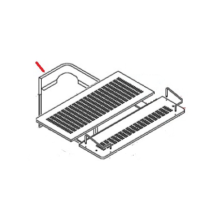 PANNEAU LATERAL DX -1-2-3GP ROUGE ORIGINE WEGA - J65739