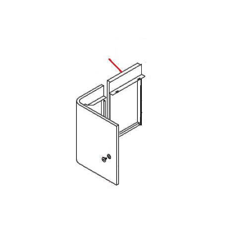 PANNEAU ARRIERE 2GP INOX ORIGINE WEGA - J65748