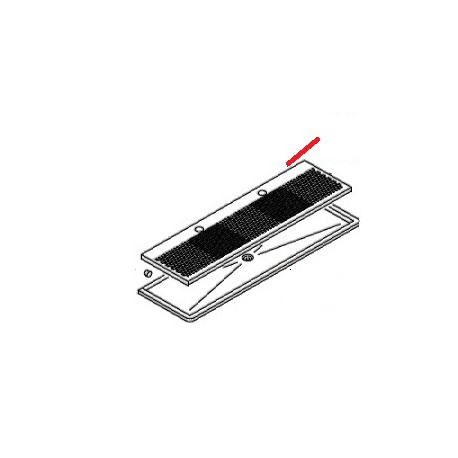 GRILLE INFERIEURE 3 GROUPES ORIGINE WEGA - J65145