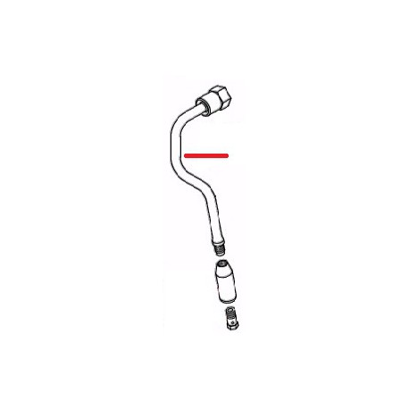TUBE EAU INOX GAUCHE ORIGINE - JQ2030