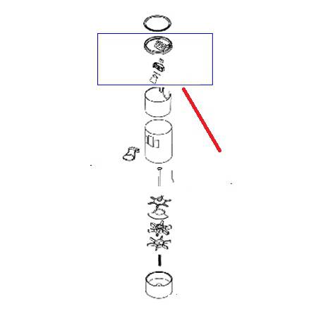 MICRO INTERRUPTEUR COMPLET ORIGINE SAN REMO - SVBQ29