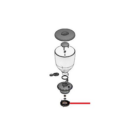 PORTE-MEULE+ MEULE INFERIEURK8 ORIGINE COMPAK - ZKQ801