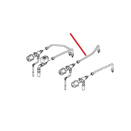 TUBE ENTREE EAU L 320MM X8 ORIGINE RANCILIO - CEBQ15