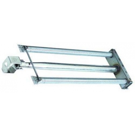 RAMPE DE BRULEUR 2 RANGEES POUR GRILLADE L:665MM L:190MM - TIQ79272