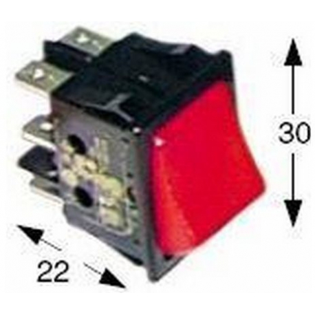 INTERRUPTEUR RR55 ROUGE - EB8708