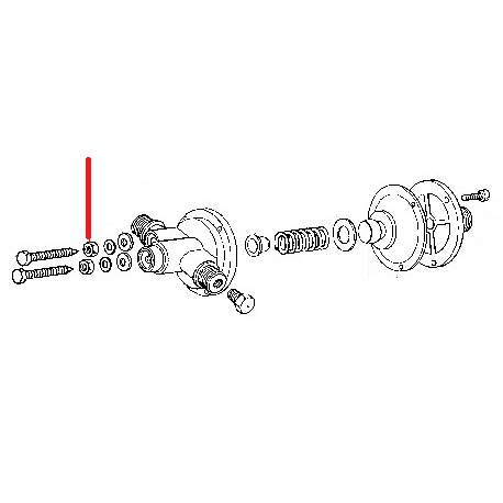 ECROU MD50 D/4 ORIGINE RANCILIO - EPQ95