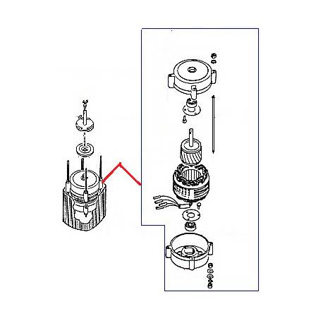 MOTEUR COMPLET MONO ORIGINE SANTOS - FAQ911