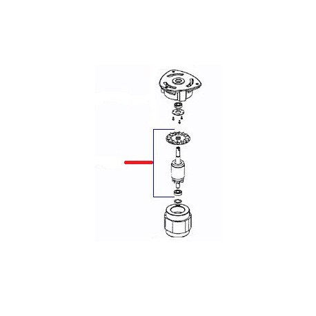 ENSEMBLE ROTOR COMPLET ORIGINE SANTOS - FAQ163