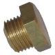 PLUG MALE BRASS 1/4