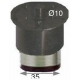 FUSS ADJUSTABLE IN 10MM IN INOX