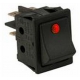 INTERRUPTOR BIPOLAR NEGRO LED ROJO - NFQ63718