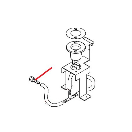 ECROU + PORTE CAOUTCHOUC 1/8 ORIGINE ASTORIA - NFQ78510