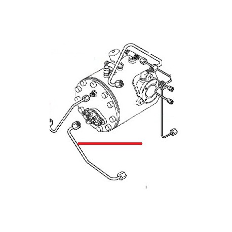 TUBE Ã˜8 L485MM 1 GROUP - NFQ07556907