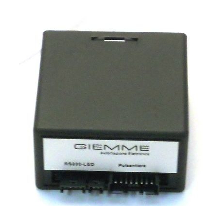 CENTRAL GIEMME RS232-LED 230V DOS COMPACT-SAE 01.13.0132 - JQ763