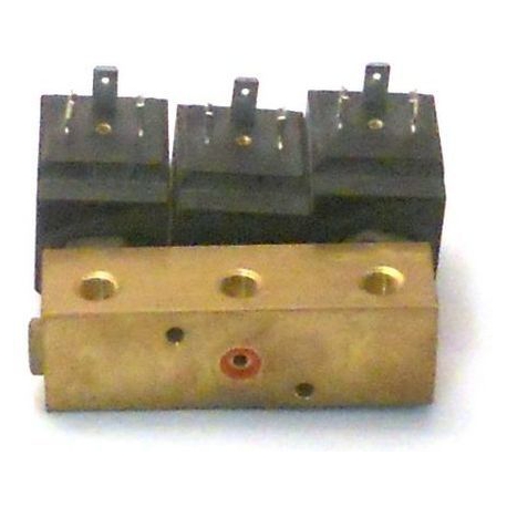 BLOCK-3-SOLENOID M&M 1X3VOIES WITH DISCHARGE 14W 24V CC - 61556518N