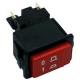 BIPOLAR SWITCH RED ON/OFF RECTANGULAR. - 85978E