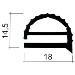 PACK OF DE 5M JUNTA PVC GRIS PLANO ORIGEN