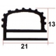 PACK OF OF 5M GASKET WHITE RUBBER GENUINE