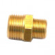 LOT VON 10 FITTING 1/2M-3/8M BRASS - 127