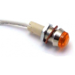 LOT OF 10 VOYANTS AMBER WITH SCREWED 230V