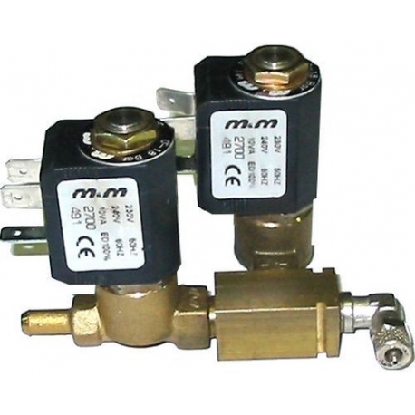 BLOCK-2-SOLENOID M&M 2WAYS 10W 230-240V AC 50-60HZ INPUT - NR0666