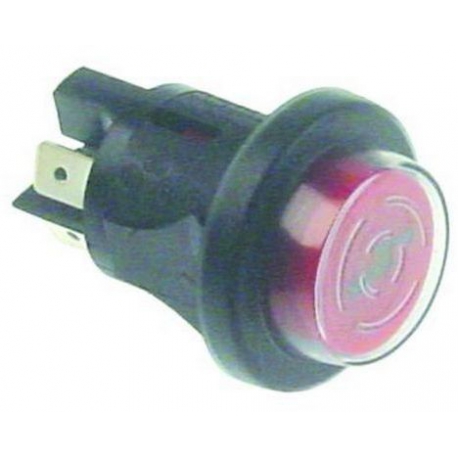 POUSSOIR 1 POLE ROUGE 250V 16A - TIQ70069