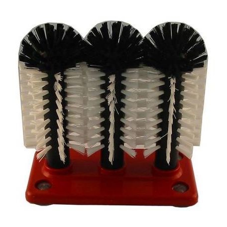 BROSSE LAVE-VERRES 3 TETES - P0507