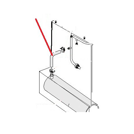 TUBE ALIMENTATION RINCAGE FIXE ORIGINE CIMBALI - PVYQ758